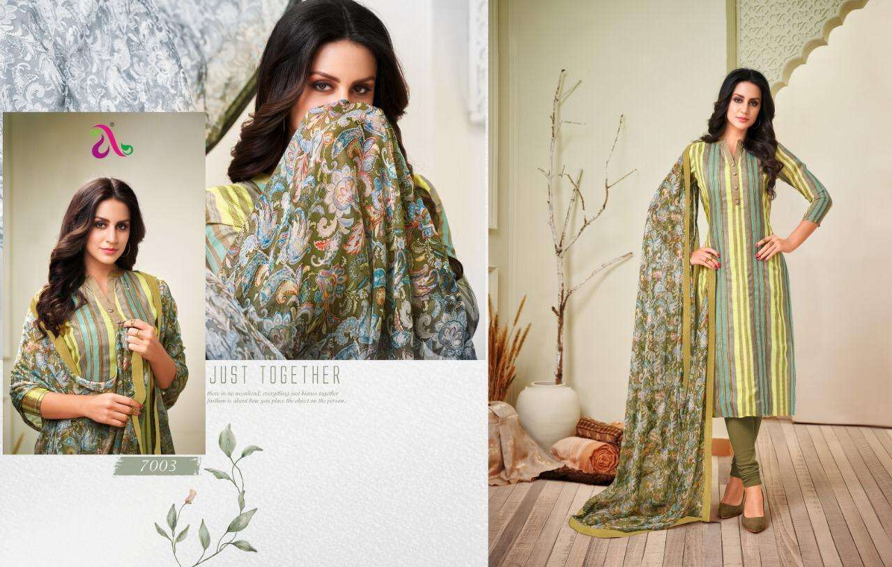 DAIRY MILK VOL-31 BY ANGROOP PLUS 7002 TO 7017 SERIES BEAUTIFUL STYLISH FANCY COLORFUL CASUAL WEAR & ETHNIC WEAR CHANDERI COTTON DRESSES AT WHOLESALE PRICE